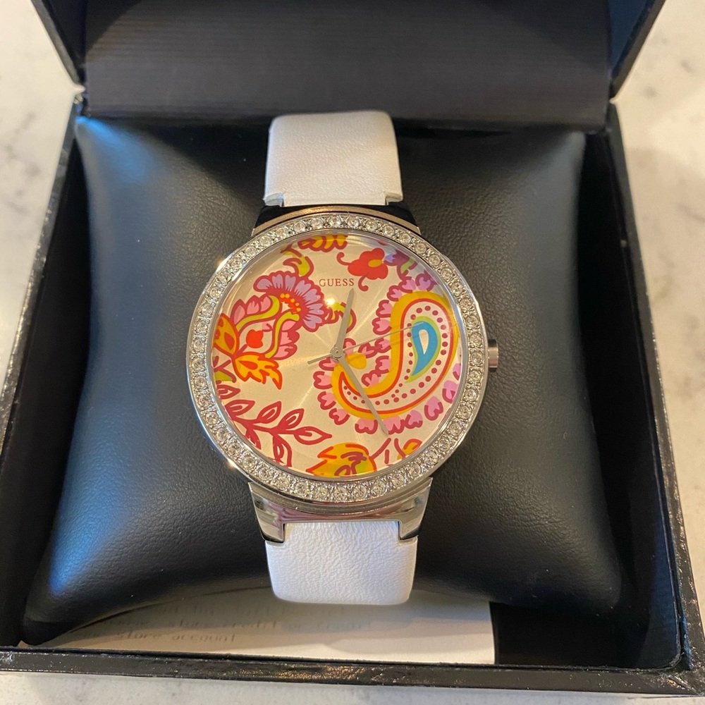 Guess Watch - Paisley Print Large Face